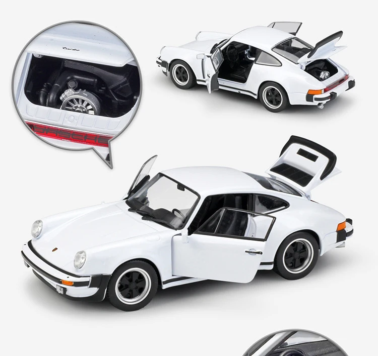WELLY литой автомобиль 1:24 классический металлический 1974 Porsche 911 Turbo3.0 спортивный автомобиль игрушечный автомобиль из сплава модель игрушки для детей Коллекция подарков