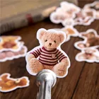 46 шт.коркор. милые медведи могут наклеить наклейки любимые наклейки для скрапбукинга для девочек