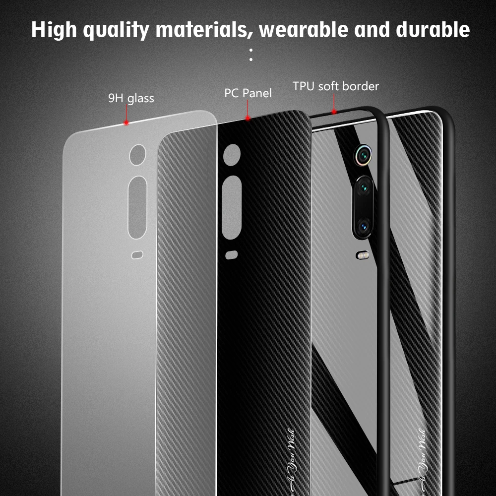 Чехол GerTong из закаленного стекла для телефона Xiaomi Mi 9T Pro 9tpro цветной жесткий