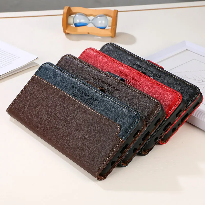 Роскошный чехол MOTO EDGE X30 из искусственной кожи деловой кошелек с блокировкой RFID