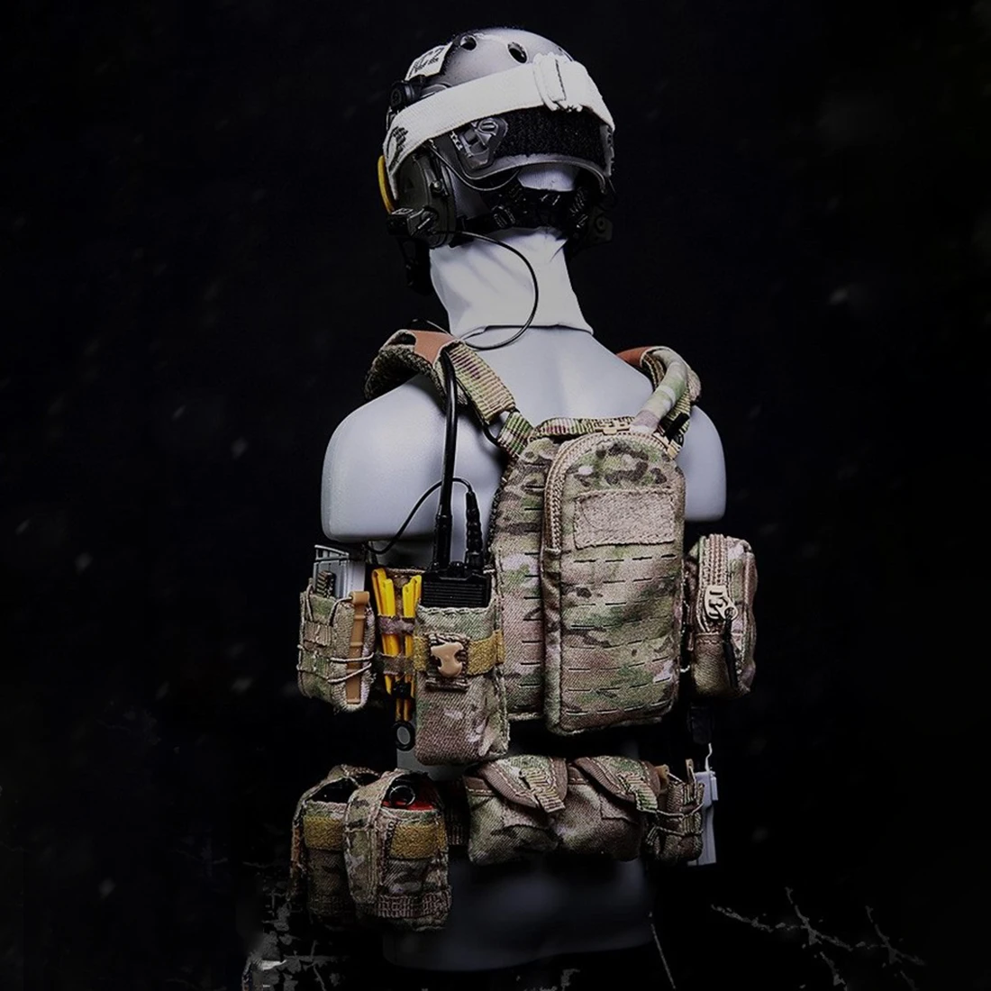 1/6 30 см солдатская модель костюм реалистичный хедлеппт Сделай Сам ручной работы солдат морские котики зимние боевые тренировочные фигурки и игрушки