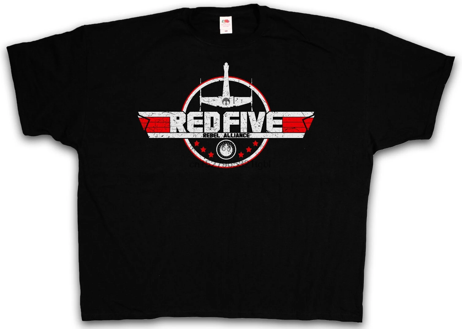 4XL 5XL красный пять звезд футболка REBEL Star Скайуокер войны XWing XXXXL XXXXXL | Мужская одежда