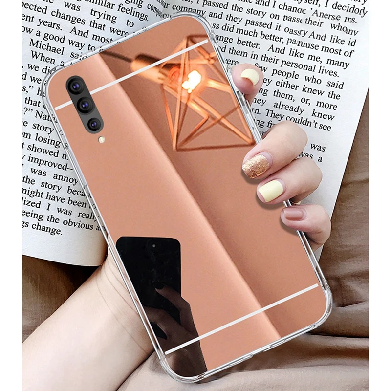Electroplate Mirror Case for Huawei P Smart 2019 Psmart Plus 2018 HONOR 10 9 8 Lite 7S 7A 7C 7X 8A 8C Soft TPU Silicone Cover | Мобильные