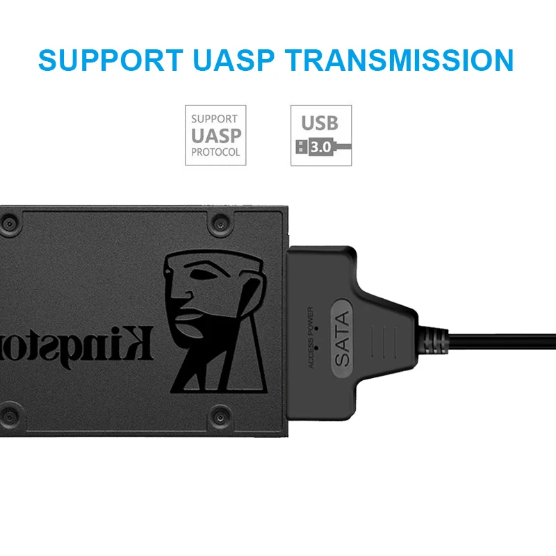 5 Гбит/с USB 3 0 на SATA III внешний 2 &quotконвертер жесткого диска накопитель кабель с