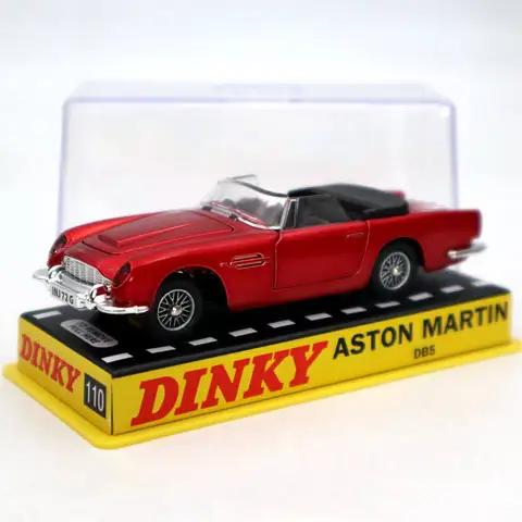 Коллекция 1/43, игрушки Atlas Dinky 110 для автомобилей Aston Martin Red, литые модели автомобилей, коллекция подарков