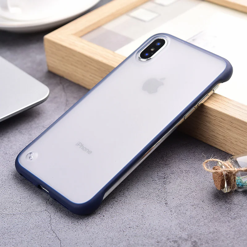 Ультратонкий Прозрачный матовый чехол для iPhone XS Max XR X 8 7 6 6s Plus Мягкий защитный из