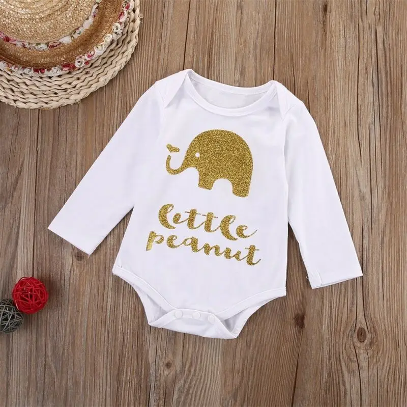 

Для детей 0-18 месяцев Одежда для маленьких мальчиков и девочек маленький арахиса, боди-комбинезон, комбинезон