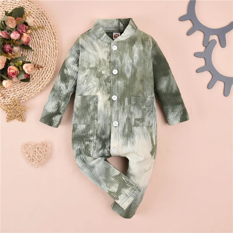 Комбинезон для новорожденных с длинным рукавом на возраст 0-18 месяцев | Детская