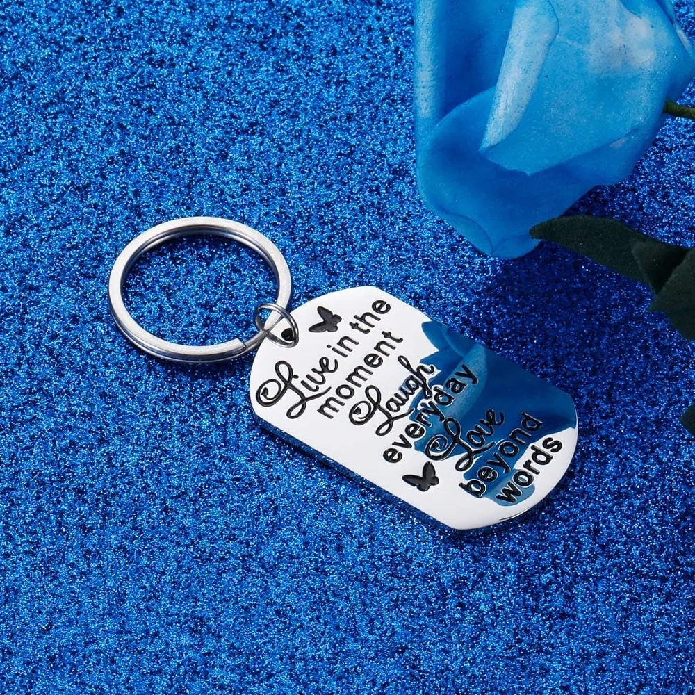 Подарок отцу матери ко Дню Святого Валентина Брелок положительное сообщение для