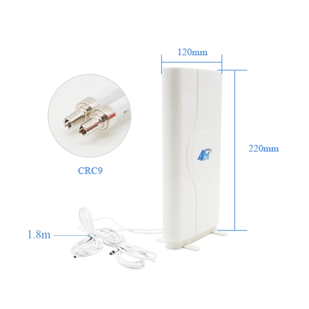3G 4G LTE MIMO Wi-Fi антенна внешняя панельная усилитель сигнала CRC9 для маршрутизатора с
