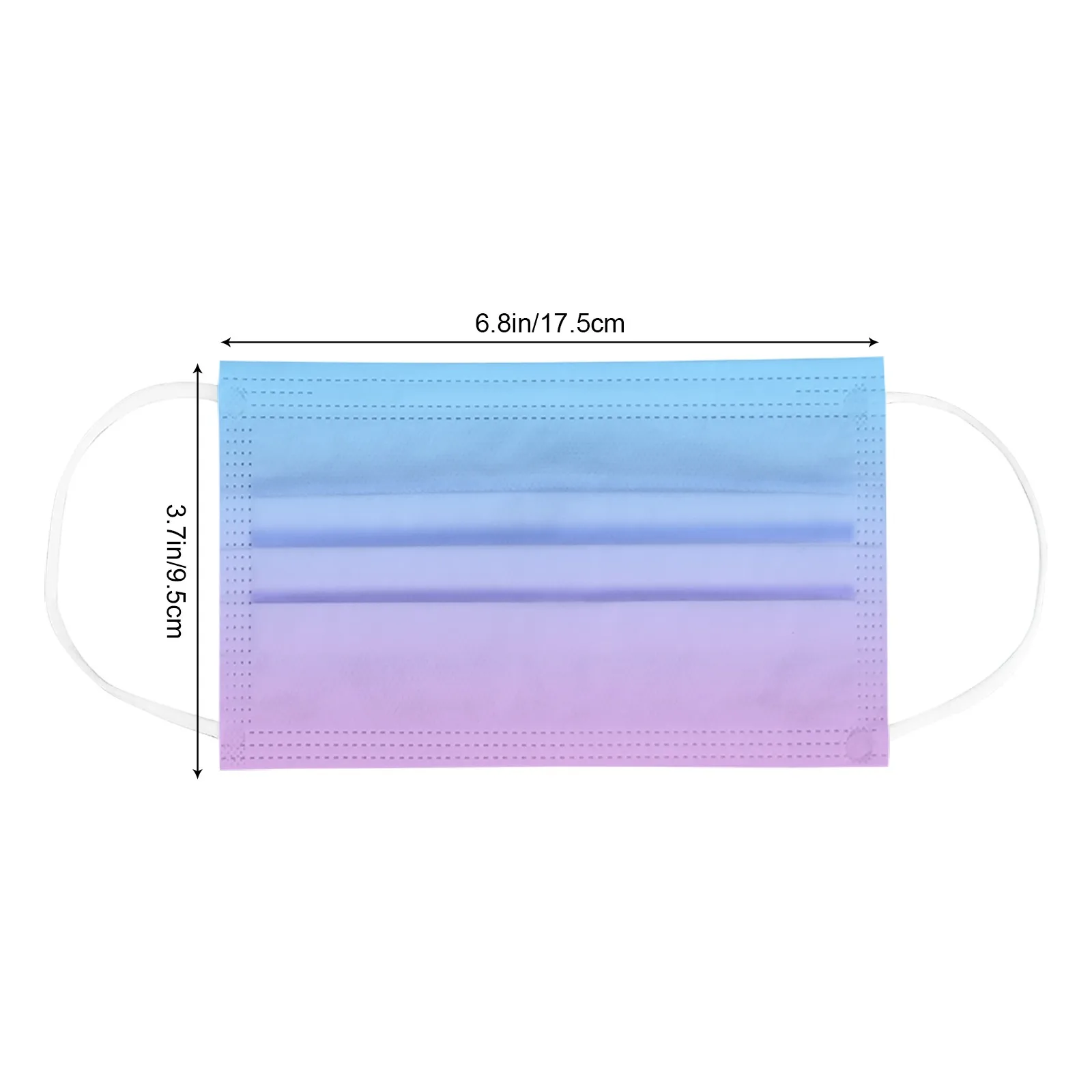 Маска одноразовая 3-слойная для взрослых дышащая с петлями ушей Одноразовая