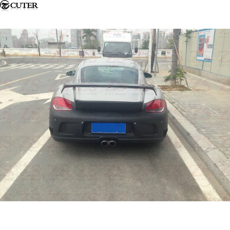 987 FRP передний бампер задний боковые юбки спойлер для Porsche Cayman t Style комплект кузова