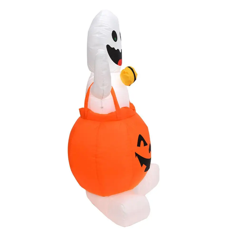 Надувная тыква на Хэллоуин наружное страшное украшение 1 2 м вечерние надувная