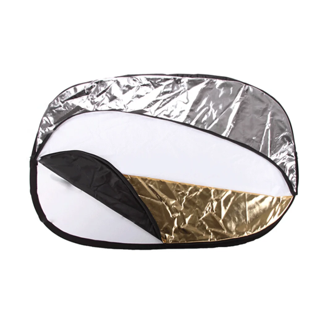 

Professional 5-in-1 Oval Portable Collapsible Multi Disc Photography Studio Photo Camera Lighting Reflector 90 x 120cm