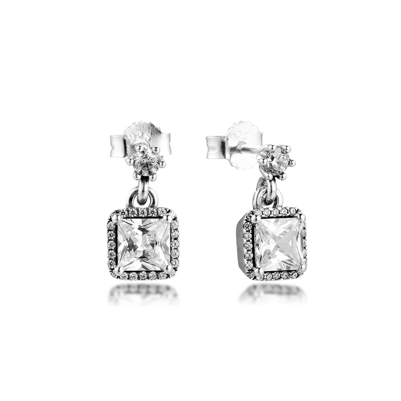 Женские серьги-гвоздики из серебра 100% пробы | Украшения и аксессуары