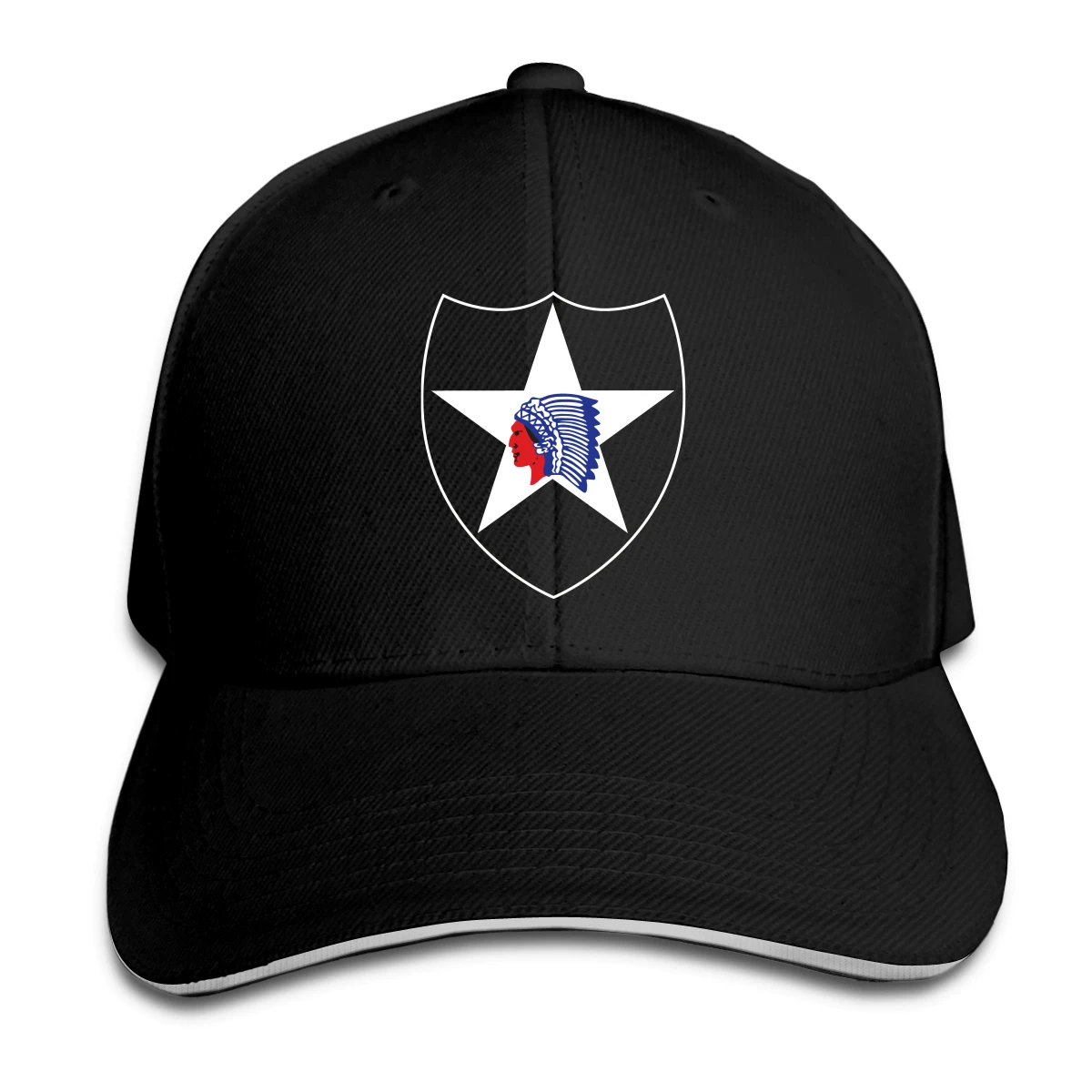 

2nd Infantry Division man's womans Fashionable breathable Sun Caps