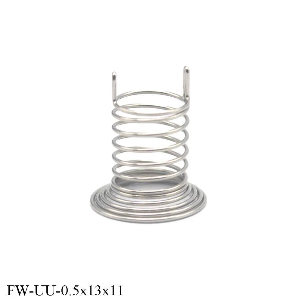 

FINEWE Small Pressure Conical Button Flexible Nickel Plated Touch Spring Wire Diameter Wire Diameter 0.5mm OD 15mm 16mm