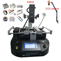 r5830 touch screen bga rework station hot air 4500w soldering for laptop motherboard chip repair with microscope camera ccd