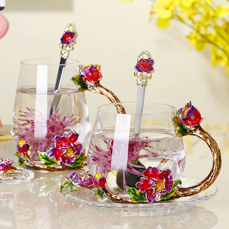 Эмалированная чашка для воды ароматизированного чая креативное семейное