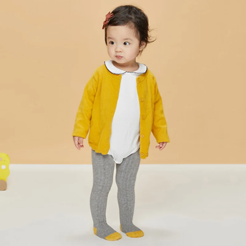 Новорожденный ребенок Гольфы для девочек Хлопковые детские колготки чулки яркие