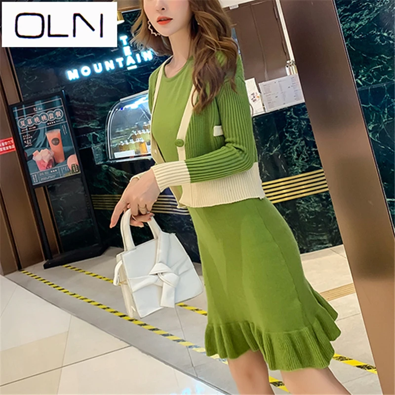 Осеннее платье в Корейском стиле vestidos Новое поступление Оптовая продажа