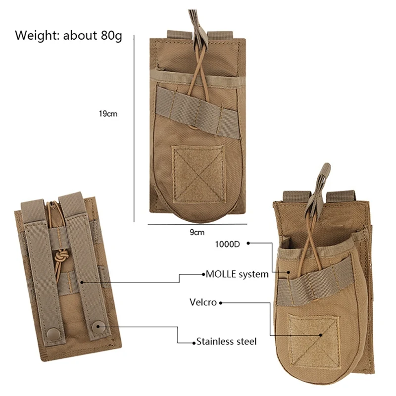 Тактический Подсумок с креплением MOLLE Охотничьи сумки ремень поясная сумка