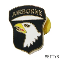 american badge 101 airborne air assault division insignia retro ww2 collar pins commemorative military brooch eagle