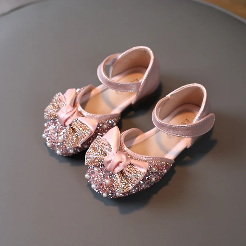 

Girls sandals princess shoes 2021 summer new little girl soft bottom children rhinestone beach shoes big children shoes