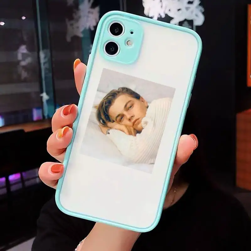 

Leonardo DiCaprio famous actor luxury Phone Cases shell matte transparent For iphone 7 8 11 12 plus mini x xs xr pro max cover