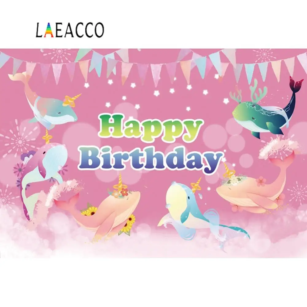 Laeacco Рыба Акула Дельфин Детский День Рождения мультфильм звезда семья снимать