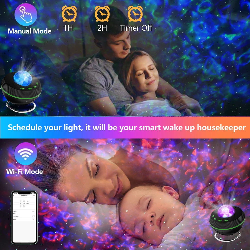 Умный светодиодный Галактический проектор с Wi-Fi и Bluetooth | Лампы освещение