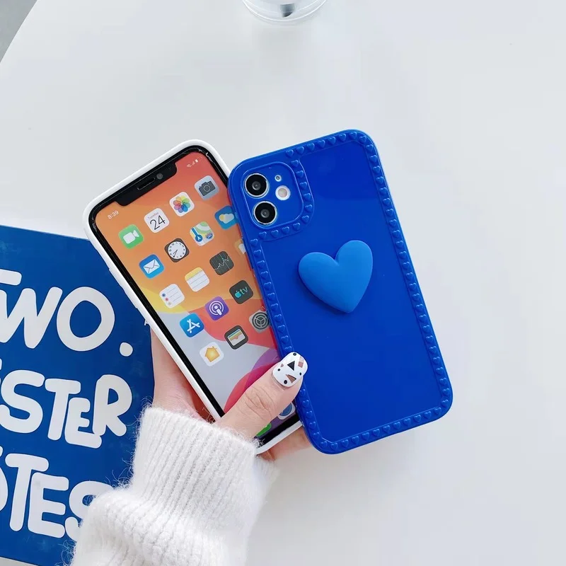 love heart smooth phone cases for oppo a94 a74 a16 4g reno 5f 4f realme c2 c11 c12 c15 c25 c21 c25y back cover protection shell free global shipping