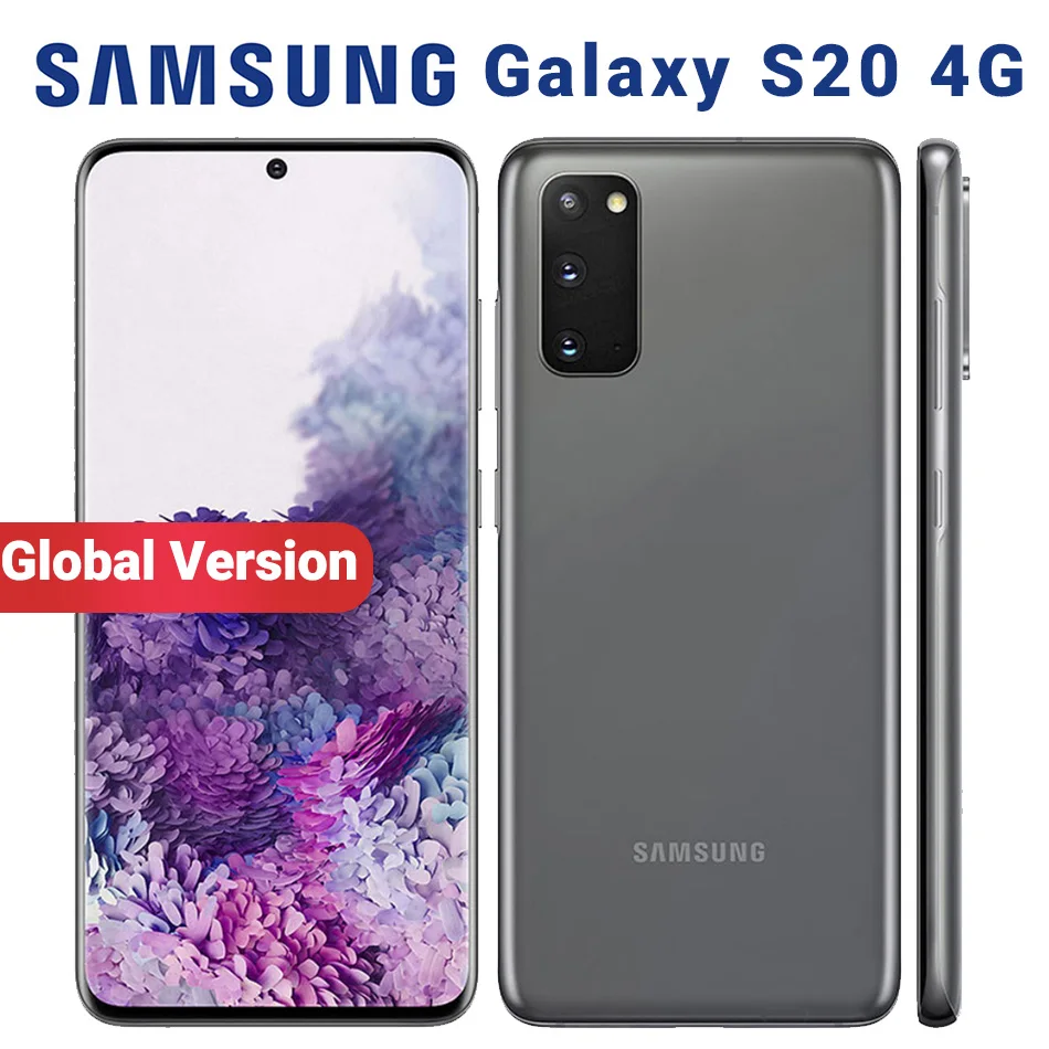 Глобальный Samsung Galaxy S20 4G G980F/DS мобильный телефон 128GB 8GB 6 2 &quot1440x3200 пикселей Exynos 990 64MP
