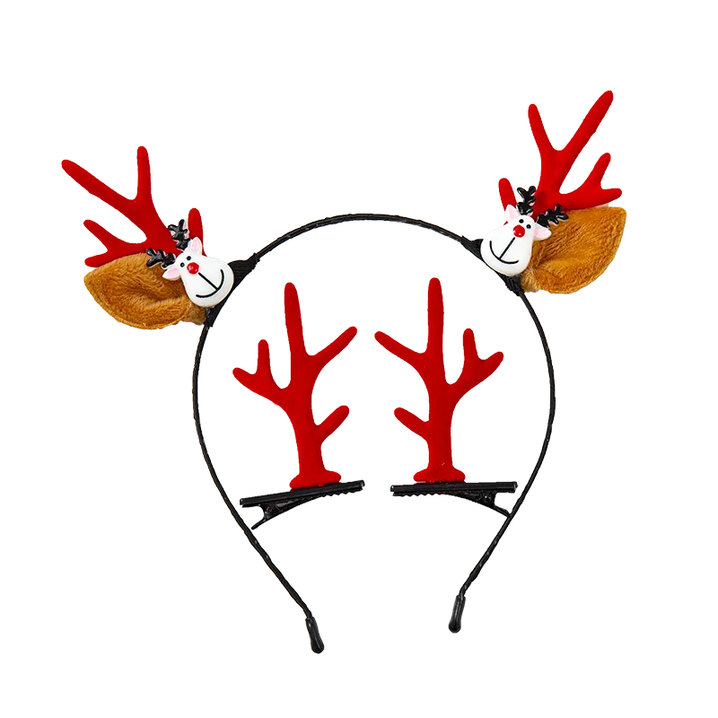 

Free Shipping Christmas antlers hairpin hairpin hairy small clip adult funny hairpin hair accessories deer ear headdress