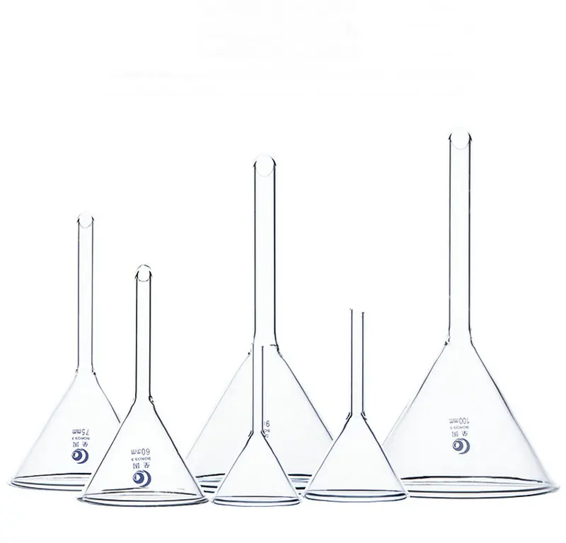 1 шт. лабораторная треугольная Стеклянная Воронка 90 мм|Воронка| |