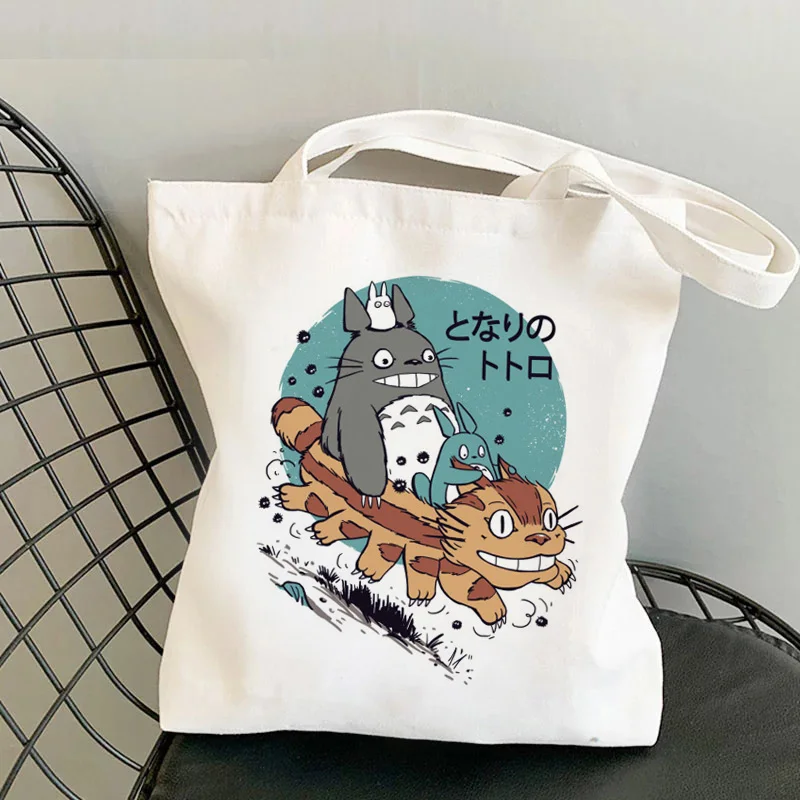 

Totoro shopping bag handbag tote shopper cotton bolsas de tela jute bag bag bolsa compra net sac cabas sac tissu