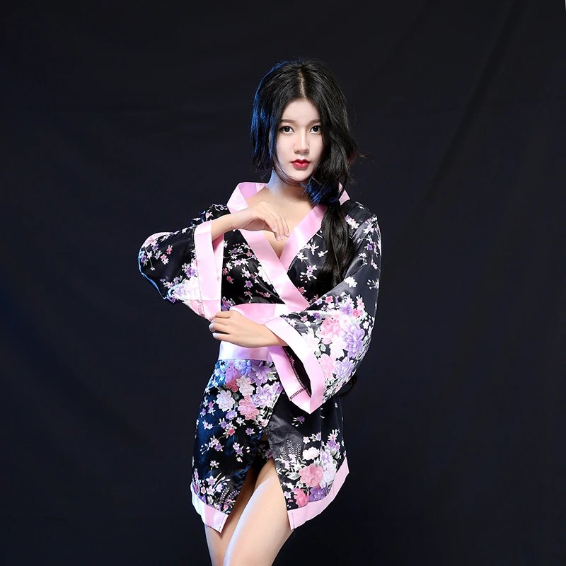 Японское пикантное кимоно пикантная ночная рубашка Пижама сексуальное Косплей