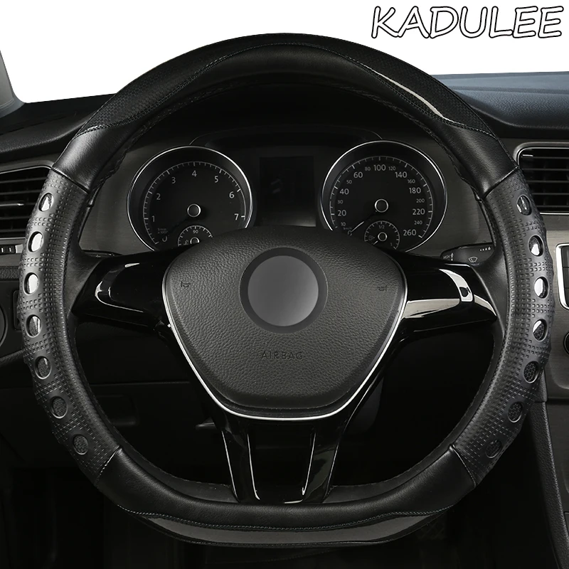 KADULEE микрофибра кожаный чехол рулевого колеса автомобиля для Isuzu D Max Trooper Родео