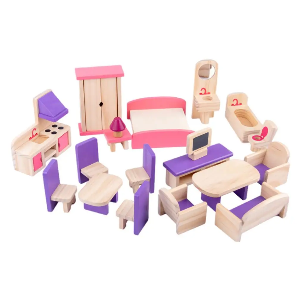 

Dollhouse Accessories And Furniture For Girls Miniature Wooden Doll House Furniture Set For Good Decor Perfect Gift For Kids Up