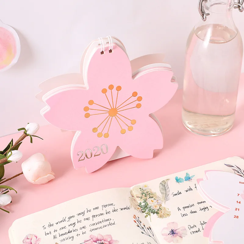 1 шт. 2020 календарь Kawaii Единорог кошка Настольный планировщик памяток ежедневно