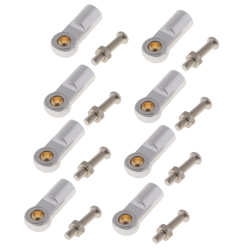 8pack M3 Metal Ball Head Holder Rod End Joint for 1/10 RC Car Crawler |