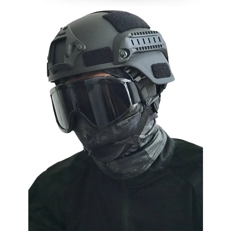 Военный страйкбольный Тактический шлем CS Wargame Army MH FAST Helmet SWAT для стрельбы на