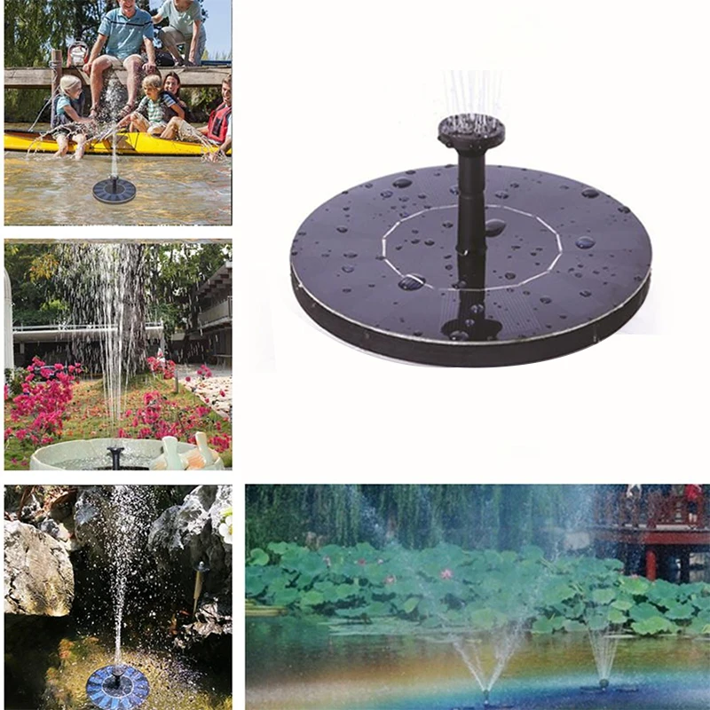 

Мини Фонтан на солнечных батареях, садовый бассейн, пруд, плавающий фонтан с солнечной панелью, украшение для сада, водяной фонтан, Прямая по...