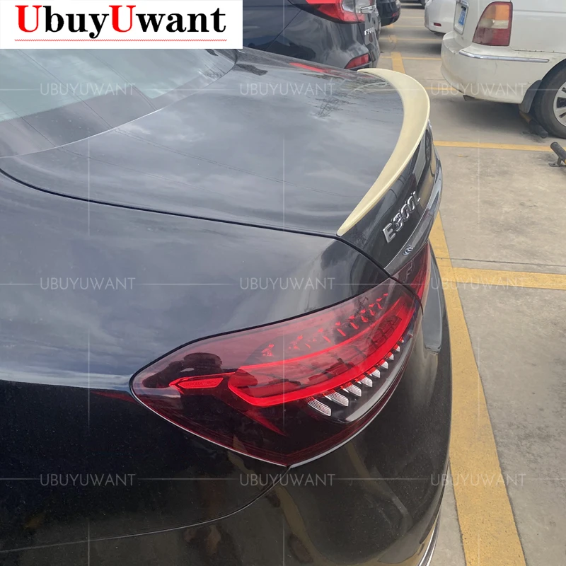 

UBUYUWANT For Mercedes Benz New E Class W213 E260 E300 E350 E53 2021 Spoiler ABS Car Rear Trunk Wing Spoiler