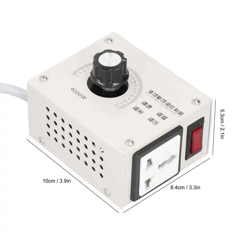 Регулятор напряжения SCR 4000 Вт диммер высокомощный электронный тиристорный