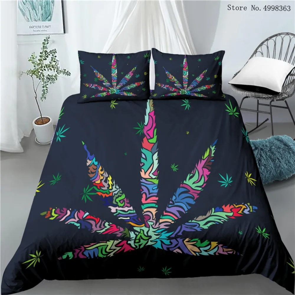 Набор пододеяльников с кленовыми листьями 2/3 шт Канада национальные комплекты