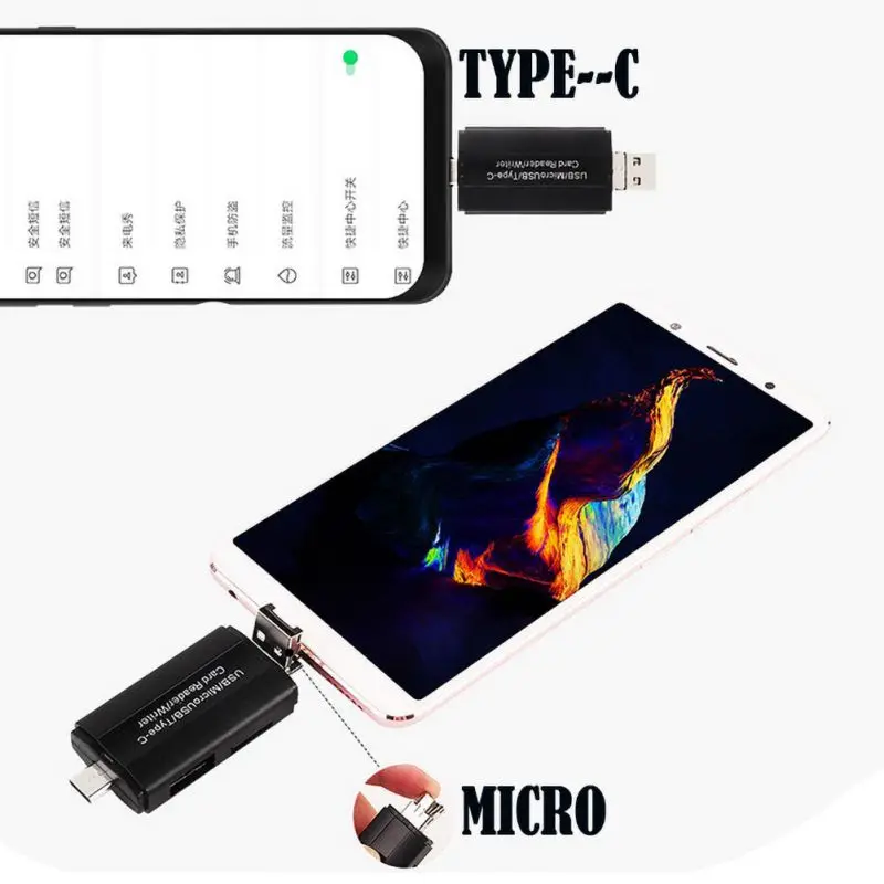 Новые дешевые все в одном устройство для чтения карт памяти MINI USB 2 0 OTG Micro SD/SDXC TF