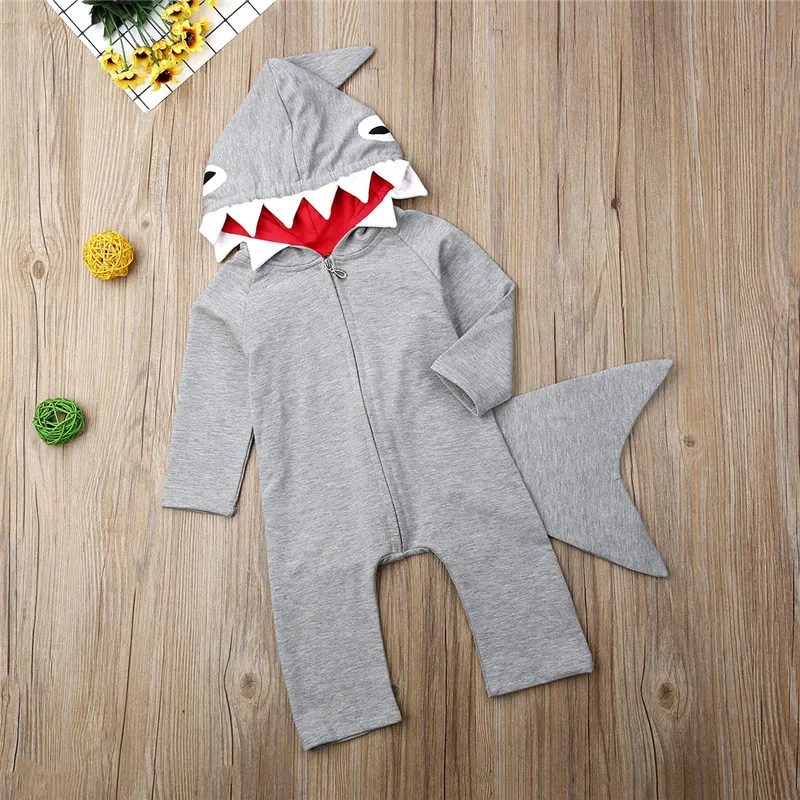 Детский осенний комбинезон с капюшоном на молнии длинным рукавом|Ромперы| |