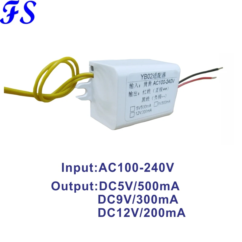 YB02 AC DC 12 в 9 5 конвертер автомобильный преобразователь питания микро понижающий