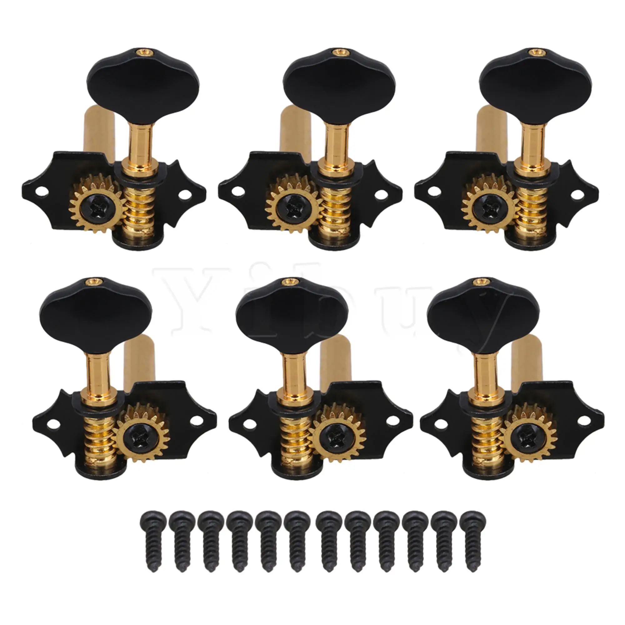 Máquina de Engrenagens Cabeças Tuners Substituição Guitarra Acústica Tuning Pegs Parte 3r3l 18:1